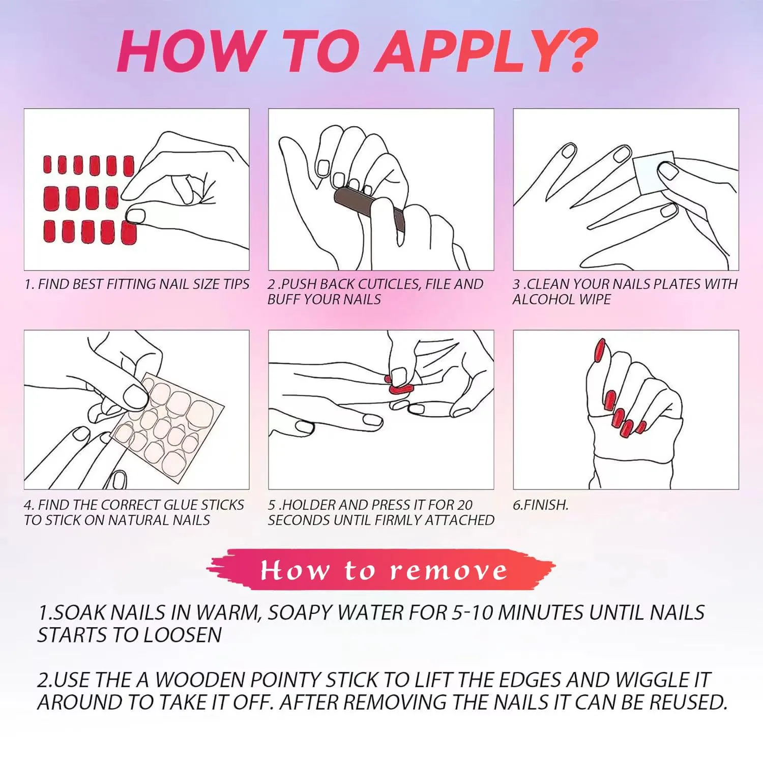 10pcs Handmade Press on Nails,Luxury Handmade Nails, 3D Design Hand-painted Nail Art,Reusable Gel Glue on Fake Nails (TM-9005-M)