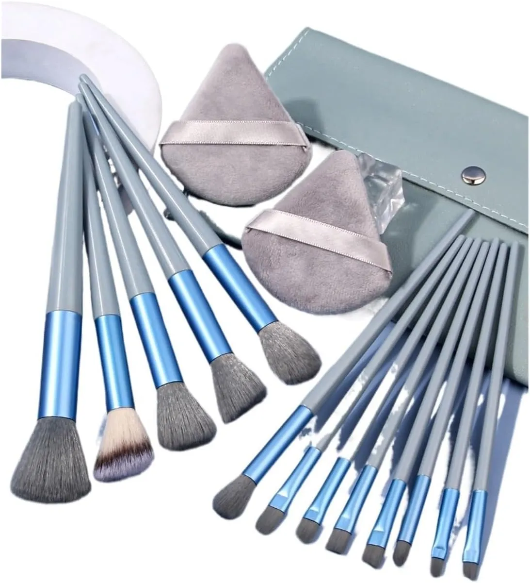 13 PCS/Lot Makeup Brushes Set Eye Shadow Foundation Women Cosmetic Powder Blush Blending Beauty Make Up Tool(Blue)