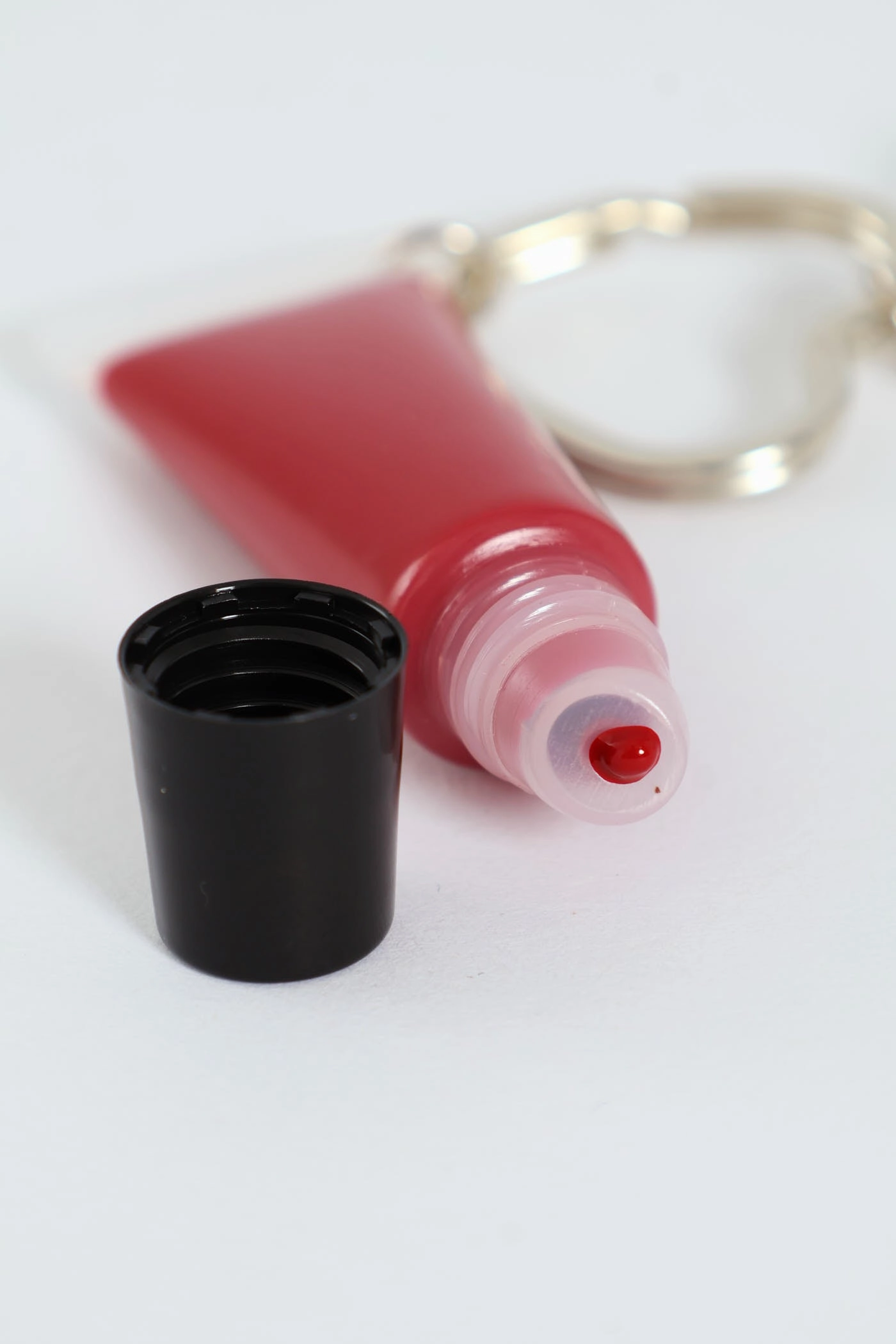 2 Pack Lipgloss Keyring - Red