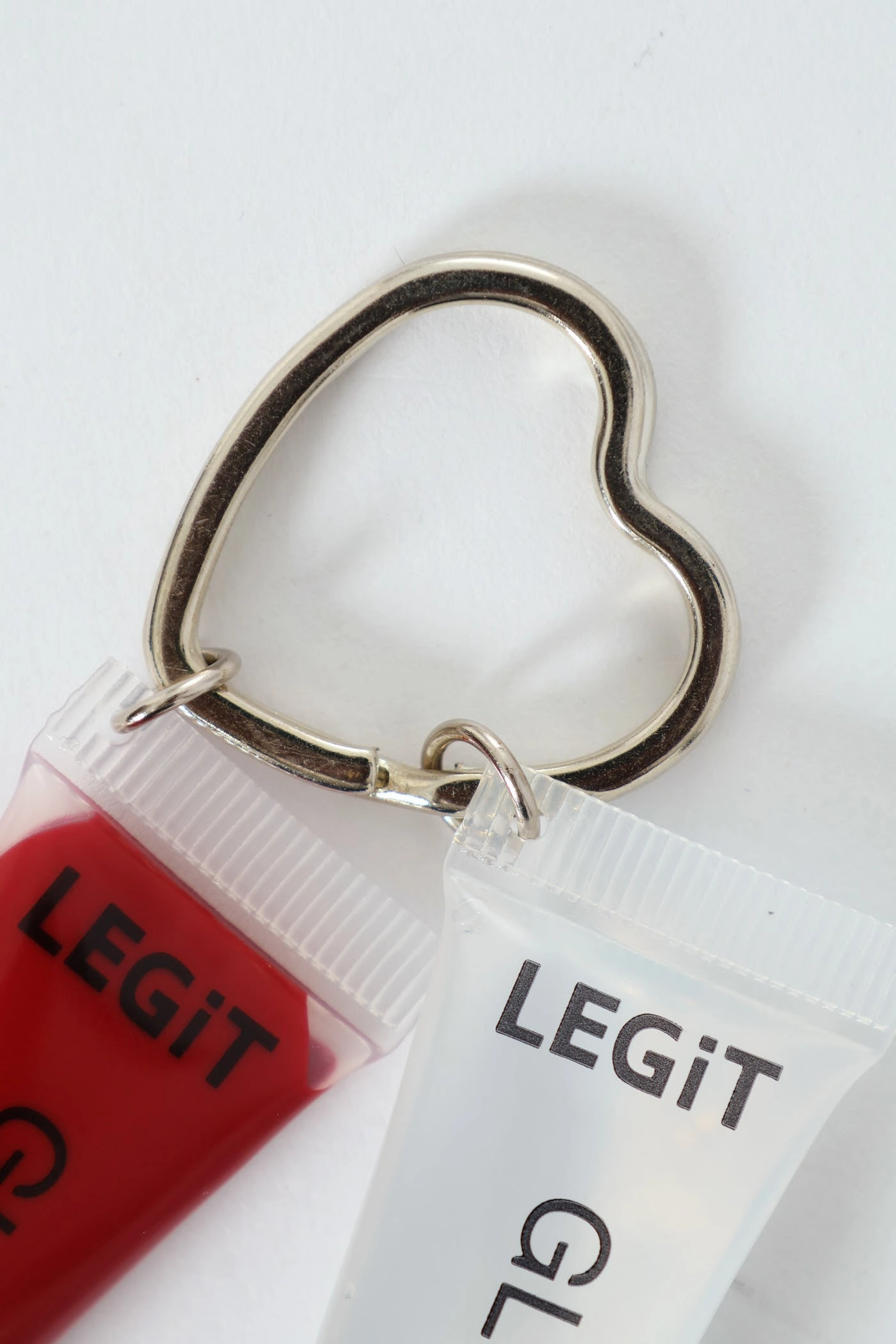 2 Pack Lipgloss Keyring - Red