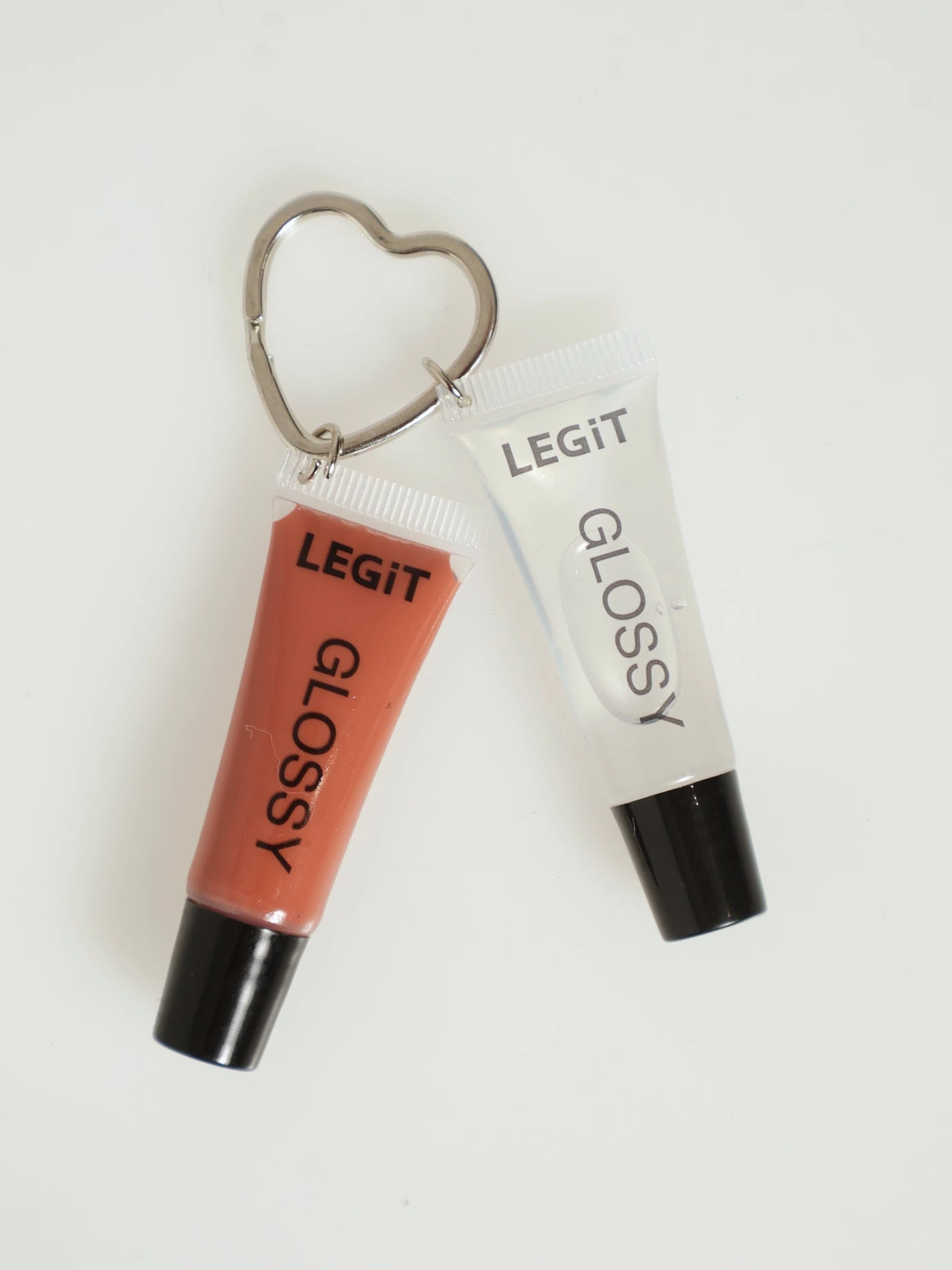 2 Pack Mini Lipgloss Keyring - Nude