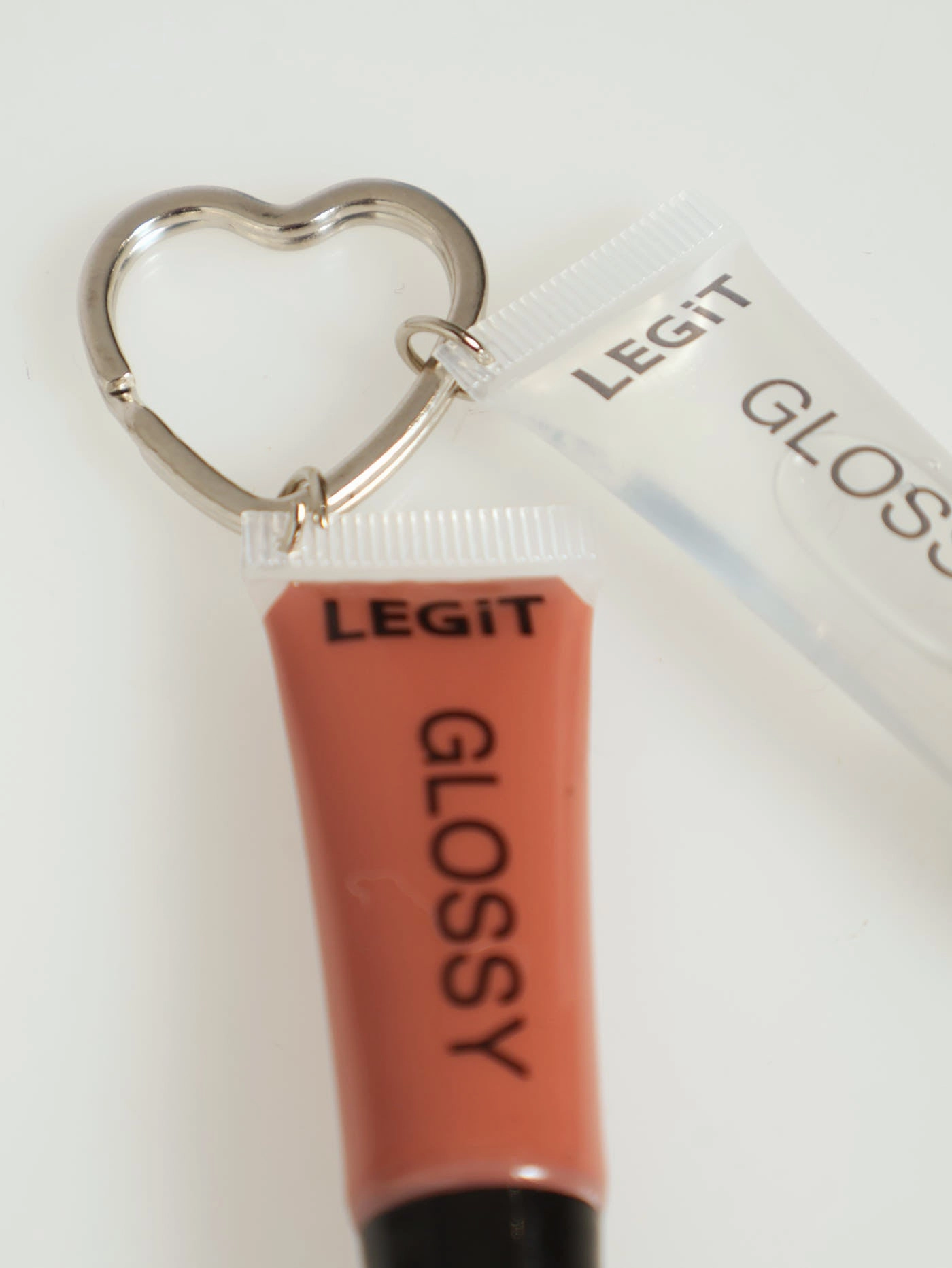 2 Pack Mini Lipgloss Keyring - Nude
