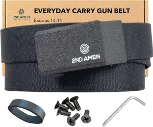 2ND AMEN Tactical Belt for Men - Military Hiking Nylon Gun Belt, Perfect Battle Belt, 1.38" EDC Belt for Everyday Use