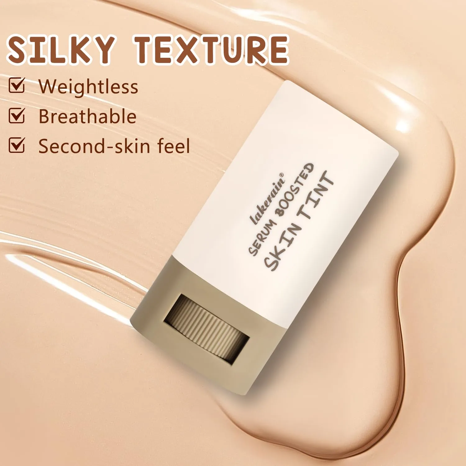 2Pcs Foundation Stick Beauty Balm Serum Boosted Skin Tint, Solid Tinted Moisturizing Serum Contour Stick Foundation Face for Women, Hydrates, Natural Finish Makeup (#1, 1)
