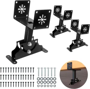 3Pack Heavy Duty Adjustable 5.55" Pergola Roof Riser Beam Brackets Hardware Kit for Patio Cover, Fit 6x6 & 6x8 Wood Beam