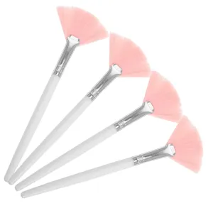 4sets Fan Makeup Brush Blush Brush for Facials Perfect for Contouring Shading 4pcs*4