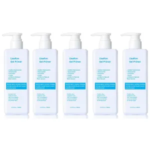 5-Pack (500ml Each) Conductive Gel for Microcurrent & RF Devices | Hyaluronic Acid & Niacinamide Leave-On Serum | Fragrance-Free, Paraben-Free | Boosts Hydration, Firms Skin & Enhances Conductivity