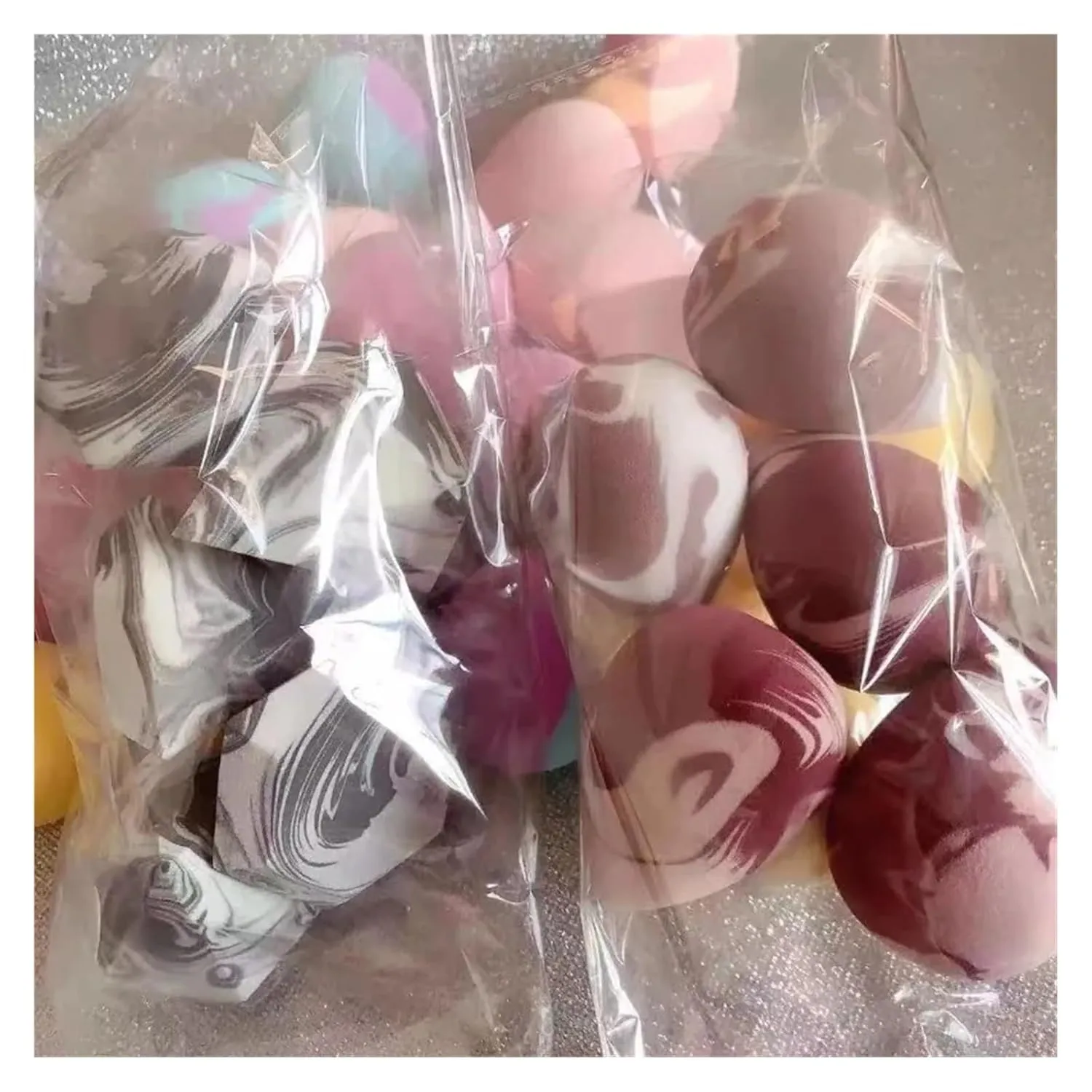 5/10PCS Super Soft Cosmetic Puff Beauty Egg Set Water Drop Makeup Blender Do Not Eat Powder Makeup Eggs Makeup Puffs (Color : 5PCS Random)