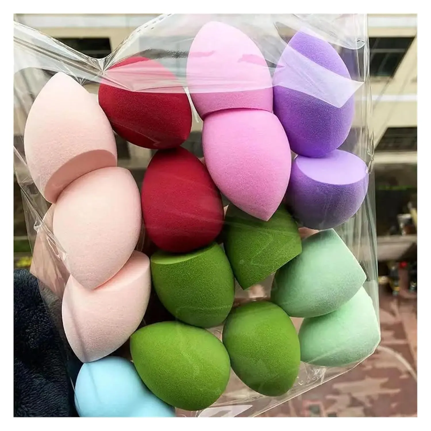 5/10PCS Super Soft Cosmetic Puff Beauty Egg Set Water Drop Makeup Blender Do Not Eat Powder Makeup Eggs Makeup Puffs (Color : 5PCS Random)
