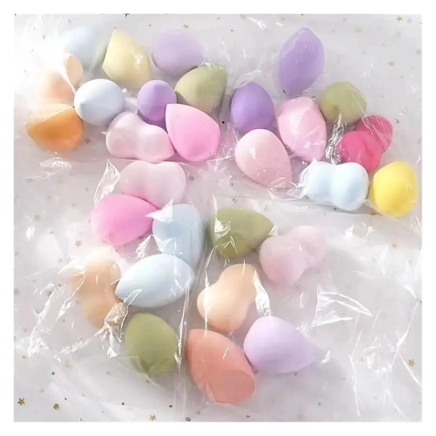 5/10PCS Super Soft Cosmetic Puff Beauty Egg Set Water Drop Makeup Blender Do Not Eat Powder Makeup Eggs Makeup Puffs (Color : 5PCS Random)