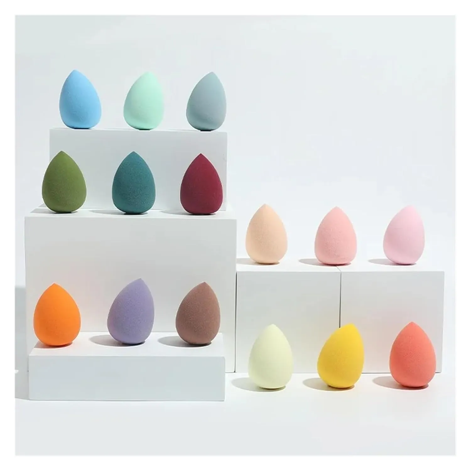 5/10PCS Super Soft Cosmetic Puff Beauty Egg Set Water Drop Makeup Blender Do Not Eat Powder Makeup Eggs Makeup Puffs (Color : 5PCS Random)