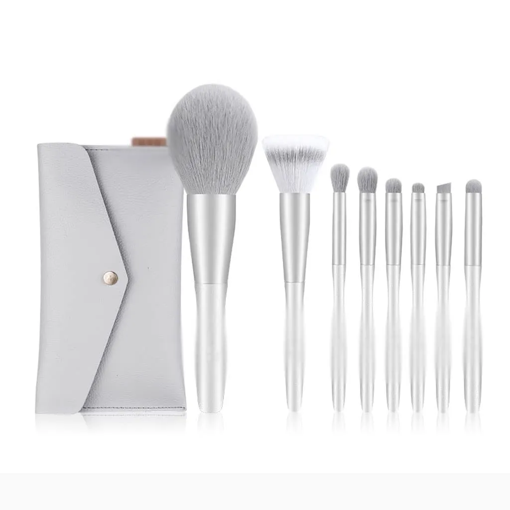 8pc Makeup Brush Set Complete Lip Brush Eye Shadow Loose Powder Brush Beauty Tools