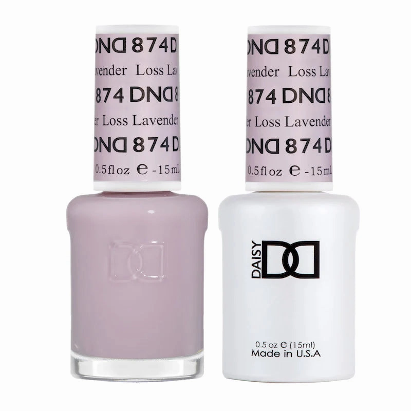 #874 - DND Gel UV/LED Soak Off Gel polish - Loss Lavender