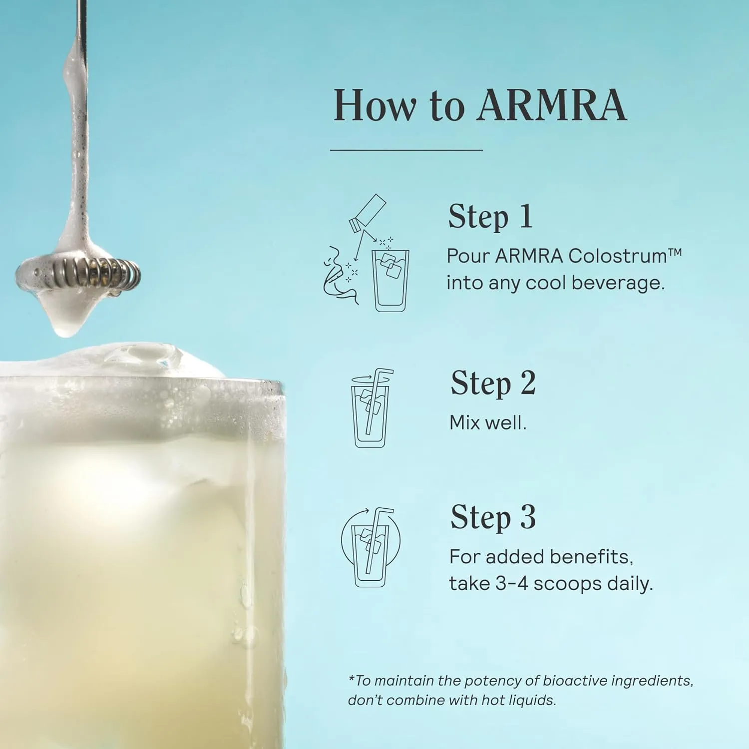 ARMRA Colostrum™ Premium Powder, Grass Fed, Gut Health Bloating Immunity Skin & Hair, Contains 400  Bioactive Nutrients, Potent Bioavailable, Keto, Gluten & Fat Free (Unflavored | 30 Servings)