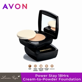 Avon Power Stay 18 Hour Cream-to-Powder Foundation SPF15 9g | Choose A Shade