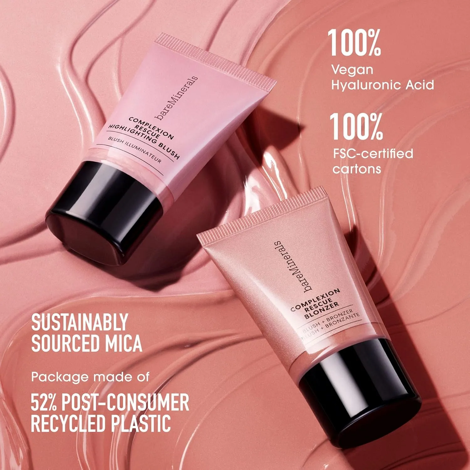 bareMinerals Complexion Rescue Liquid Blonzer, Blush   Bronzer Hybrid, Bronzer Blush for a Sun-Kissed Glow, Buildable Face Bronzer   Blush for Cheeks, Gel-Cream, Vegan