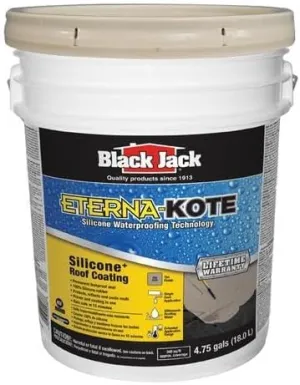 Black Jack® ETERNA-KOTE® Silicone Gray ROOF Coating - 5 Gallon