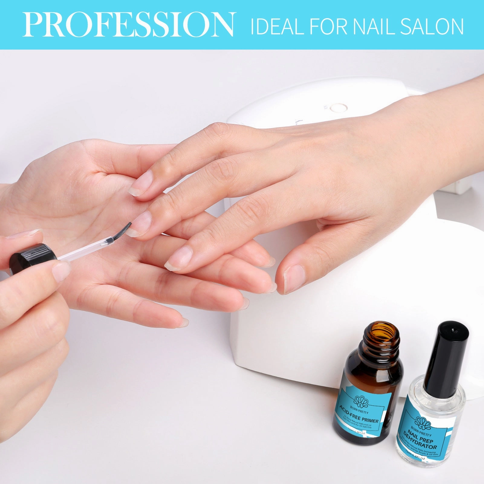 BORN PRETTY 2Pcs Nail Prep Dehydrator Primer Set