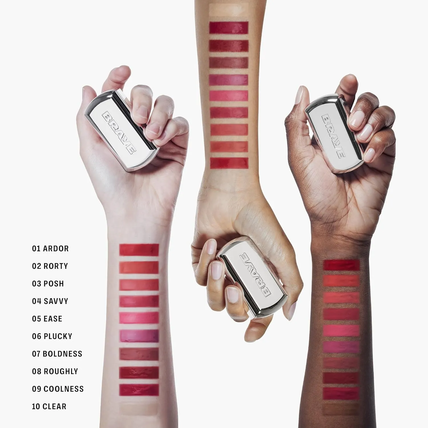 BRAYE LIPSLEEK | Blush for Cheeks & Lips, Korean Makeup Blush, Cool Lip and Cheek Balm, Vegan Cream, Lightweight w/Blendable & Buildable Makeup, Natural Look 07 BOLDNESS 0.08oz
