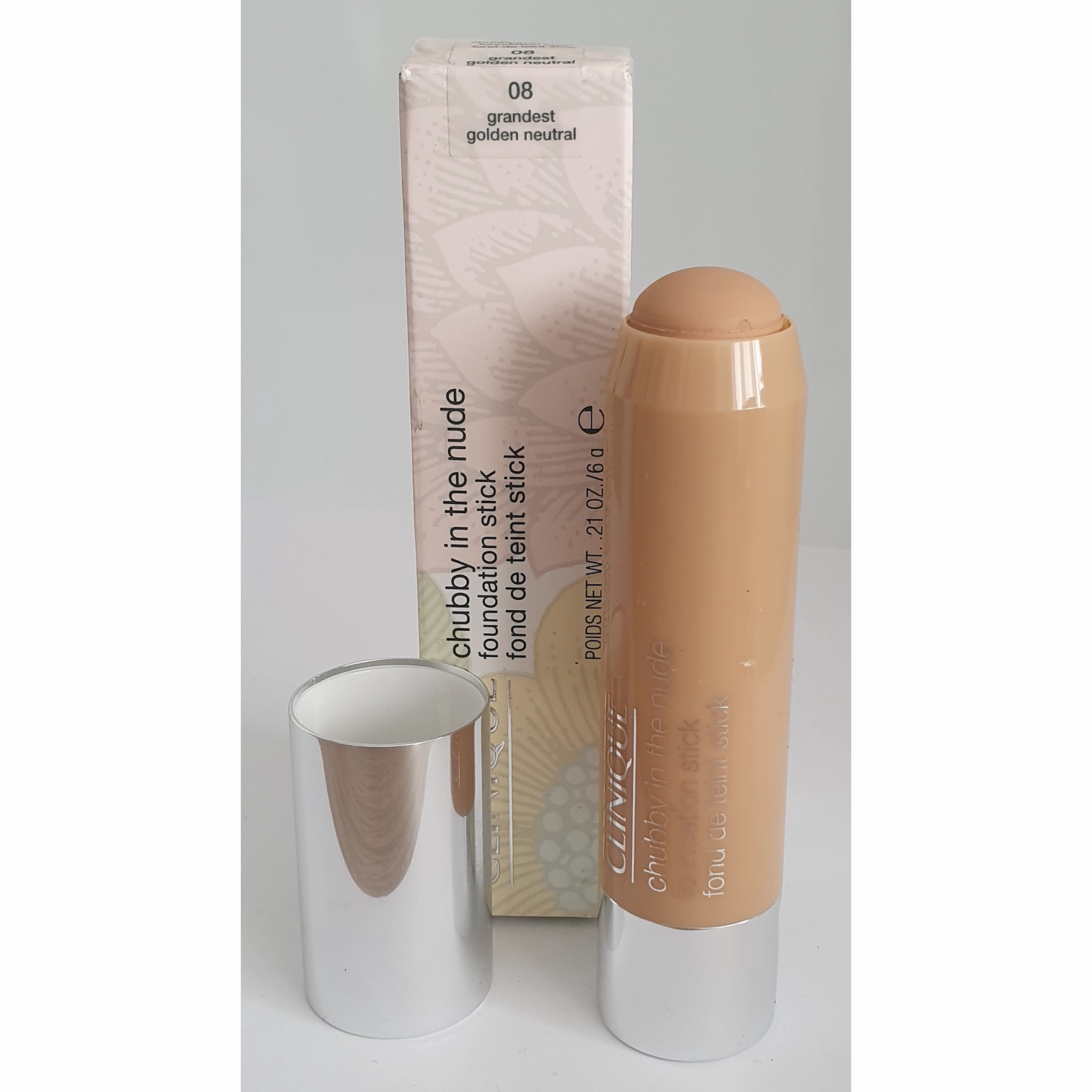Clinique Chubby in The Nude Foundation Stick 6g 08 Grandest Golden Neutral