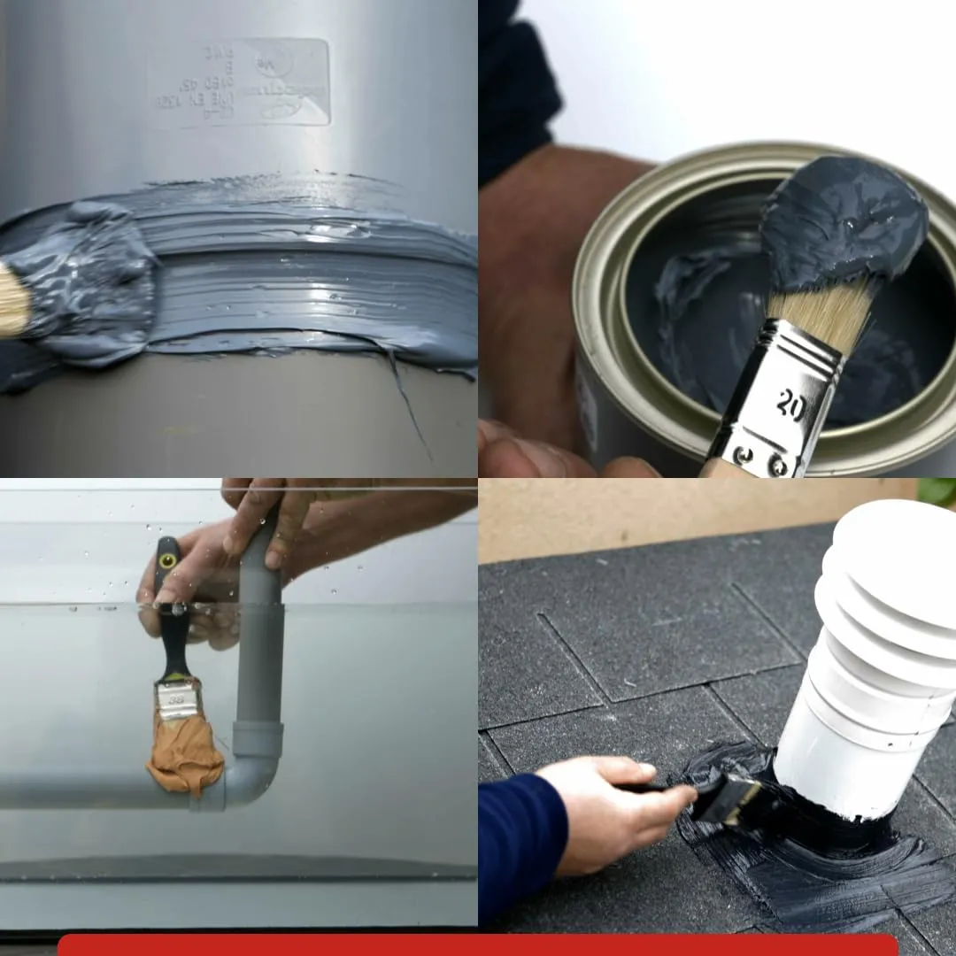Coat & Seal Waterproof Sealant, Easy-to-Apply Paste, No Primer Required, Apply to Wet Surfaces, UV Resistant, No Cracking, Ideal for Gutters, Chimneys, Skylights, RVs, Roofs (1 qt)