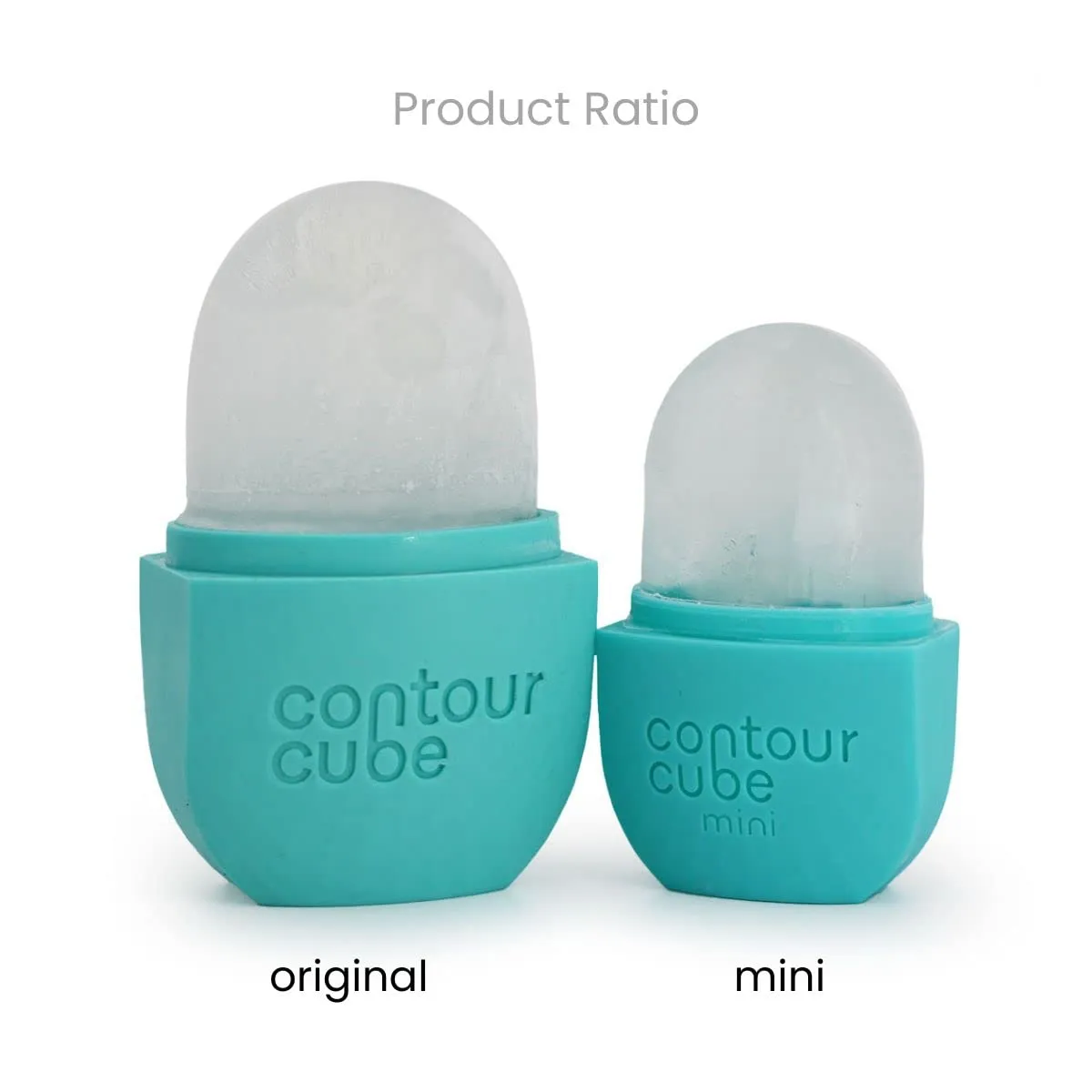 Contour Cube Original - Ice Roller for Sculpting & De-Puffing - Face Ice Roller & Massager with BPA-Free Silicone - Ice Mold for Face - Skin Care Tools for Daily Skincare (180ml) - Mint