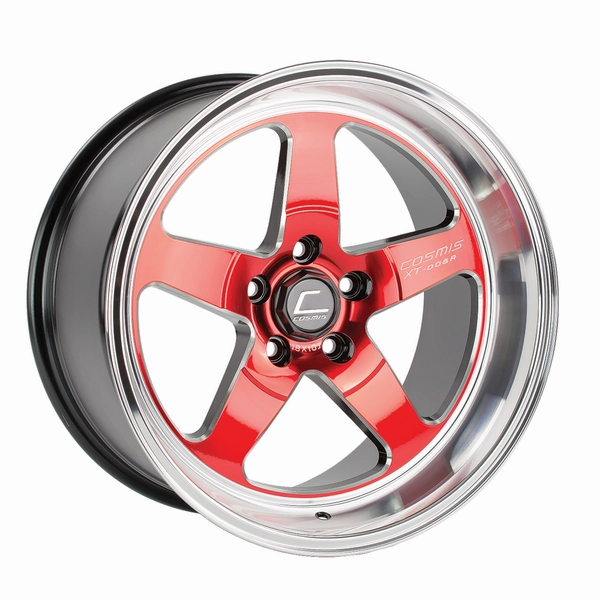 Cosmis Racing XT-005R Wheel Red w/ Machined Lip 18x10  20mm 5x114.3