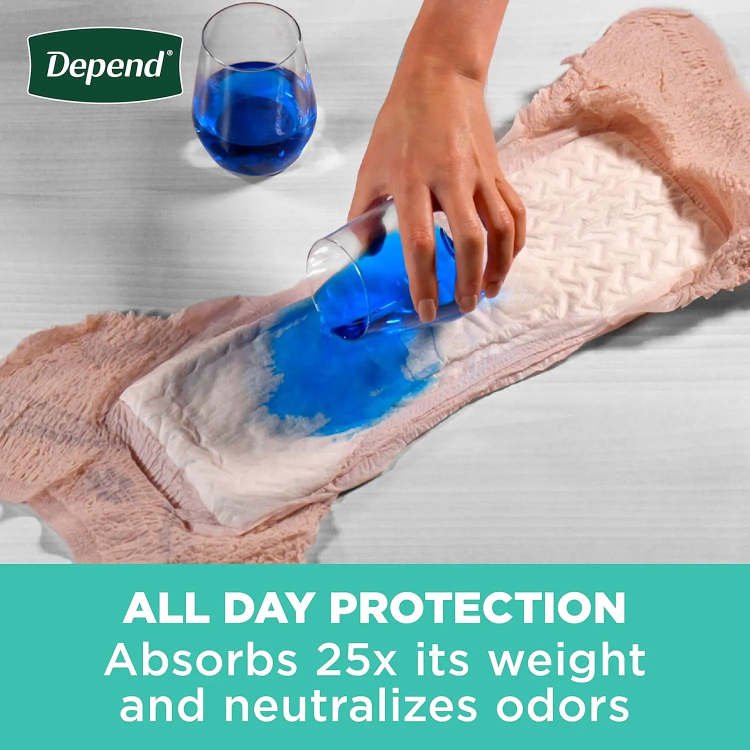 Depend Fresh Protection Adult Incontinence & Postpartum Bladder Leak Underwear for Women, Disposable, Maximum, Extra-Extra-Large, Blush, 44 Count (2 Packs of 22), Packaging May Vary