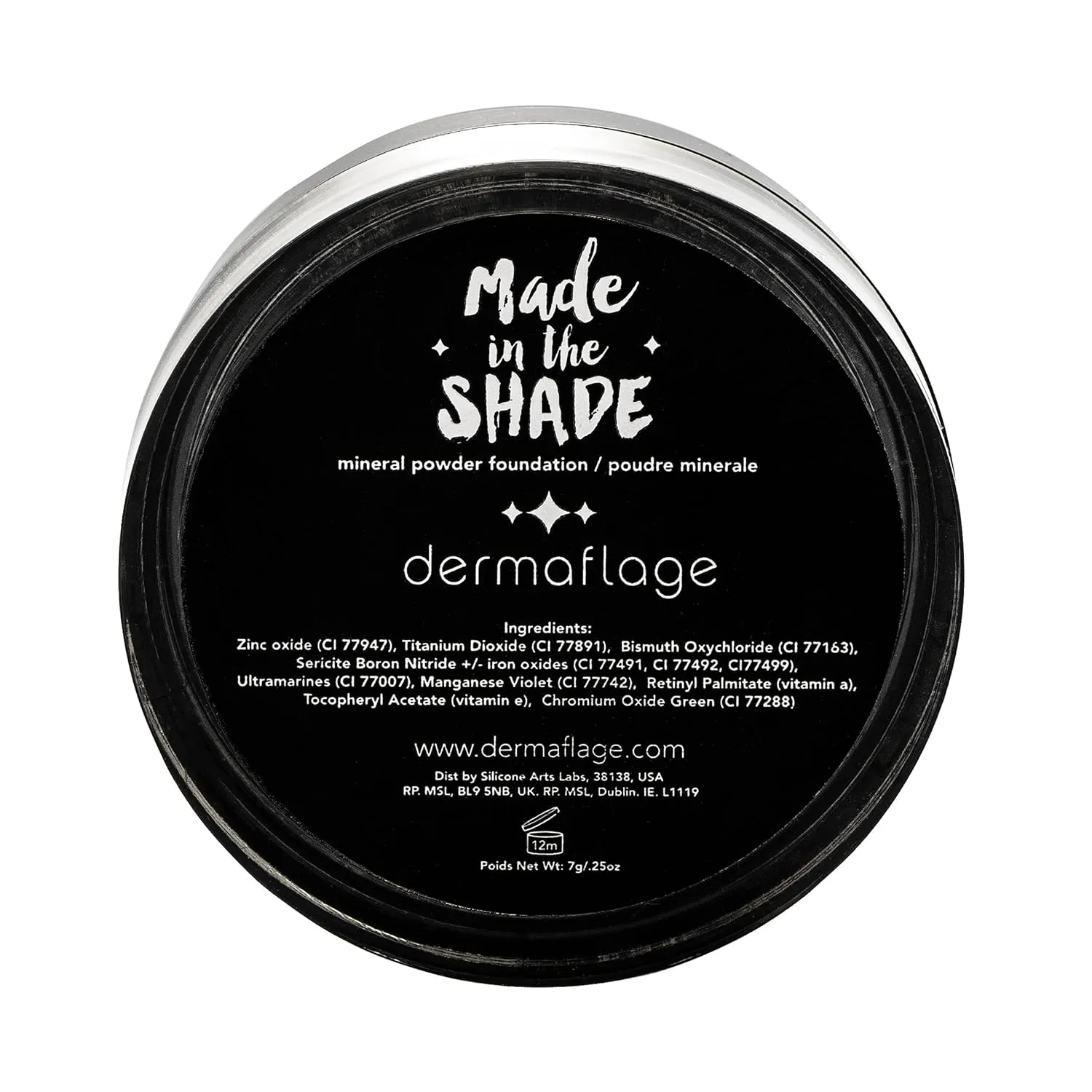 Dermaflage SPF Mineral Powder Sunscreen for Sensitive Skin, All Natural Sunscreen Powder, Broad Spectrum