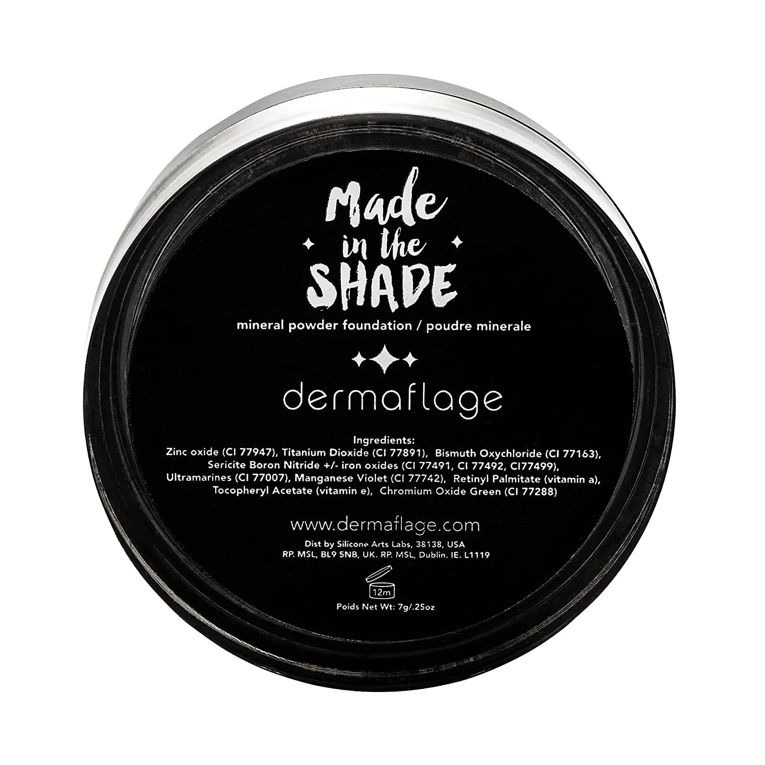 Dermaflage SPF Mineral Powder Sunscreen for Sensitive Skin, All Natural Sunscreen Powder, Broad Spectrum