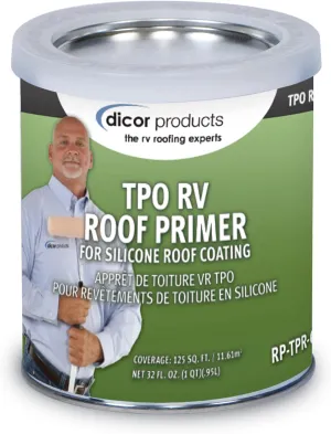 Dicor RP-TPR-Q TPO Roof Primer - 1 Quart | Adhesion Promoter for Silicone Coating