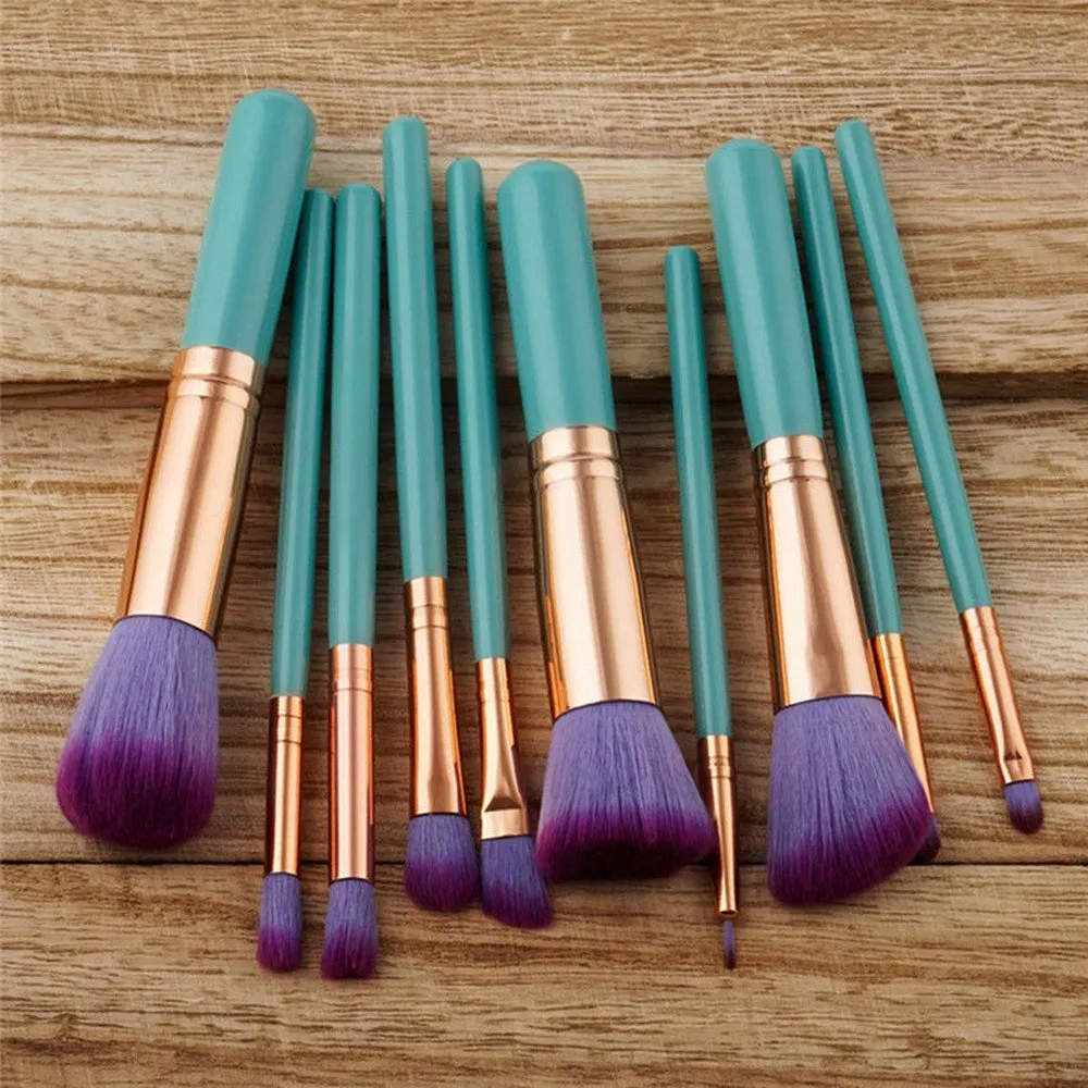 Eyeshadow Powder Brush Makeup Lip 10pcs Foundation Eyeliner Set Tool Brushes Brush Highlight Brushes for Color