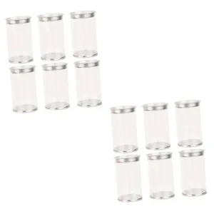 GALPADA 12pcs Portable Makeup Sponge Holder Transparent Cosmetic Container for Easy Storage Travel Breathable Design Moisture-resistant for Beauty Sponges Powder