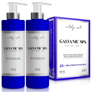 Galvanic Gel Set – 2 Set Pre & Treatment Gels, Specially Formulated to be Used with Galvanic Home Devices, Primer and Leave on Gels, Marigold, Vanilla, Seaweed, Niacinamide, Vitamin E, Arginine More