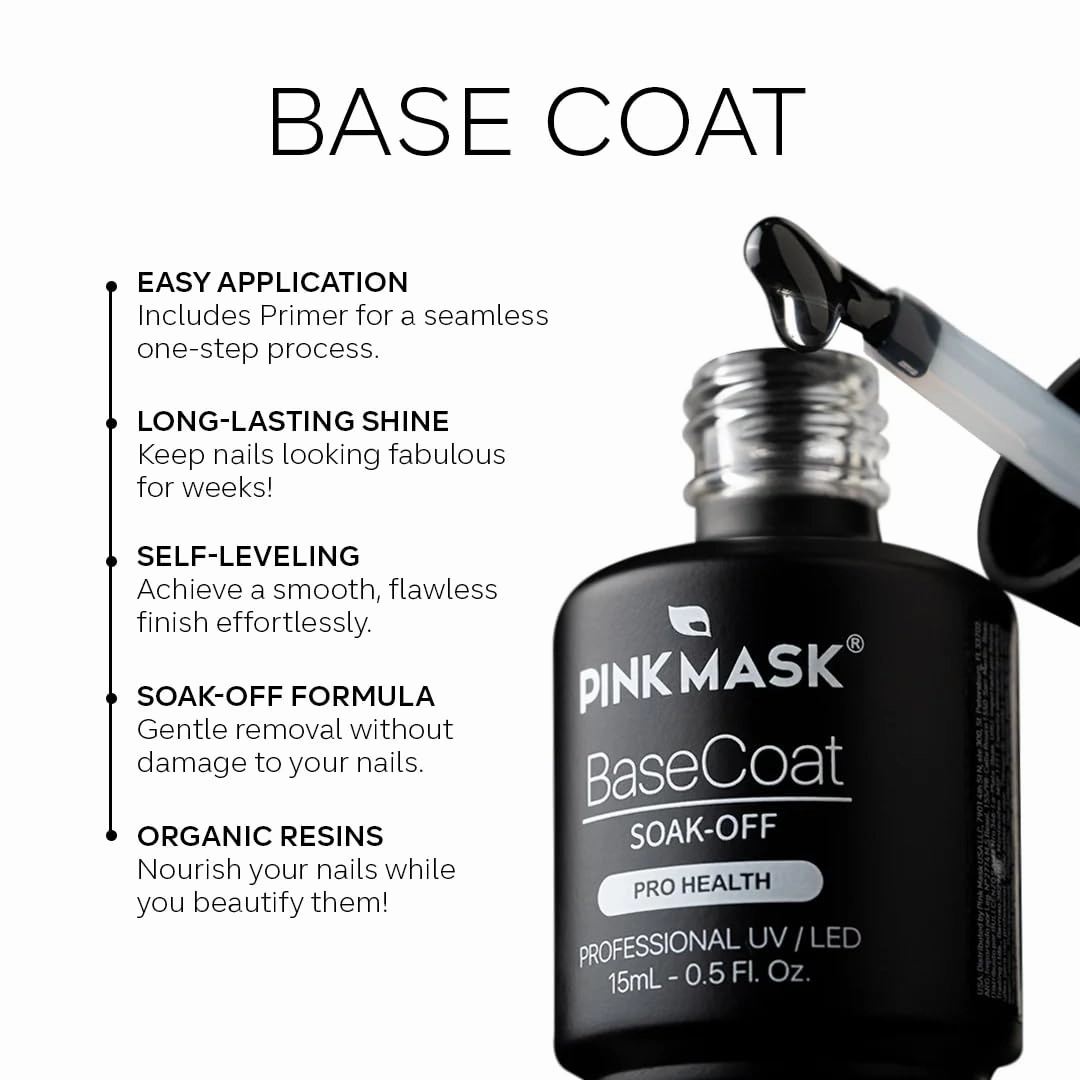 Gel Color- Base Coat- Corrective - Professional Polish Nail - 15 ml - 0.5 Oz - Gel Polish UV/LED
