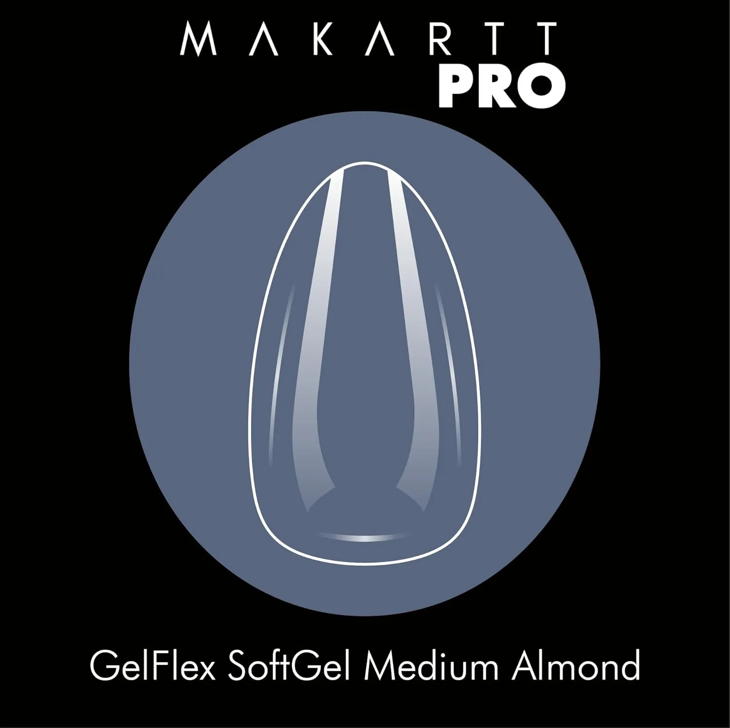 GelFlex Soft Gel Starter Kit – Medium Almond Soft Gel Nail Tips | 500pc | 14 Sizes 00-9, PH Bonder, Primer, Adhesive & Top Coat, for Professional Nail Technicians