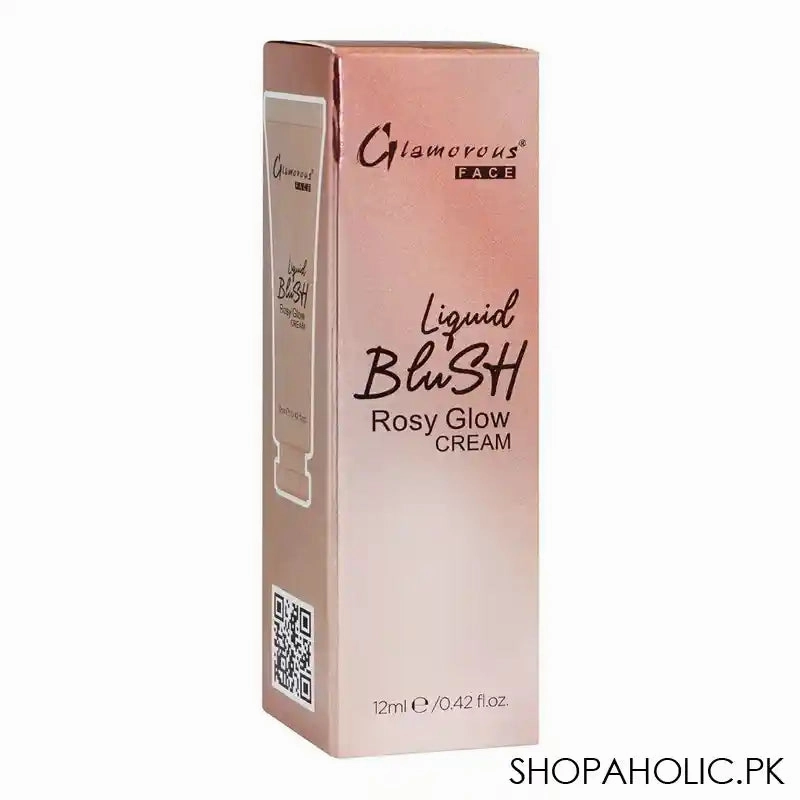 Glamorous Face Liquid Blush Rosy Glow Cream, 05 GF8058, 12ml