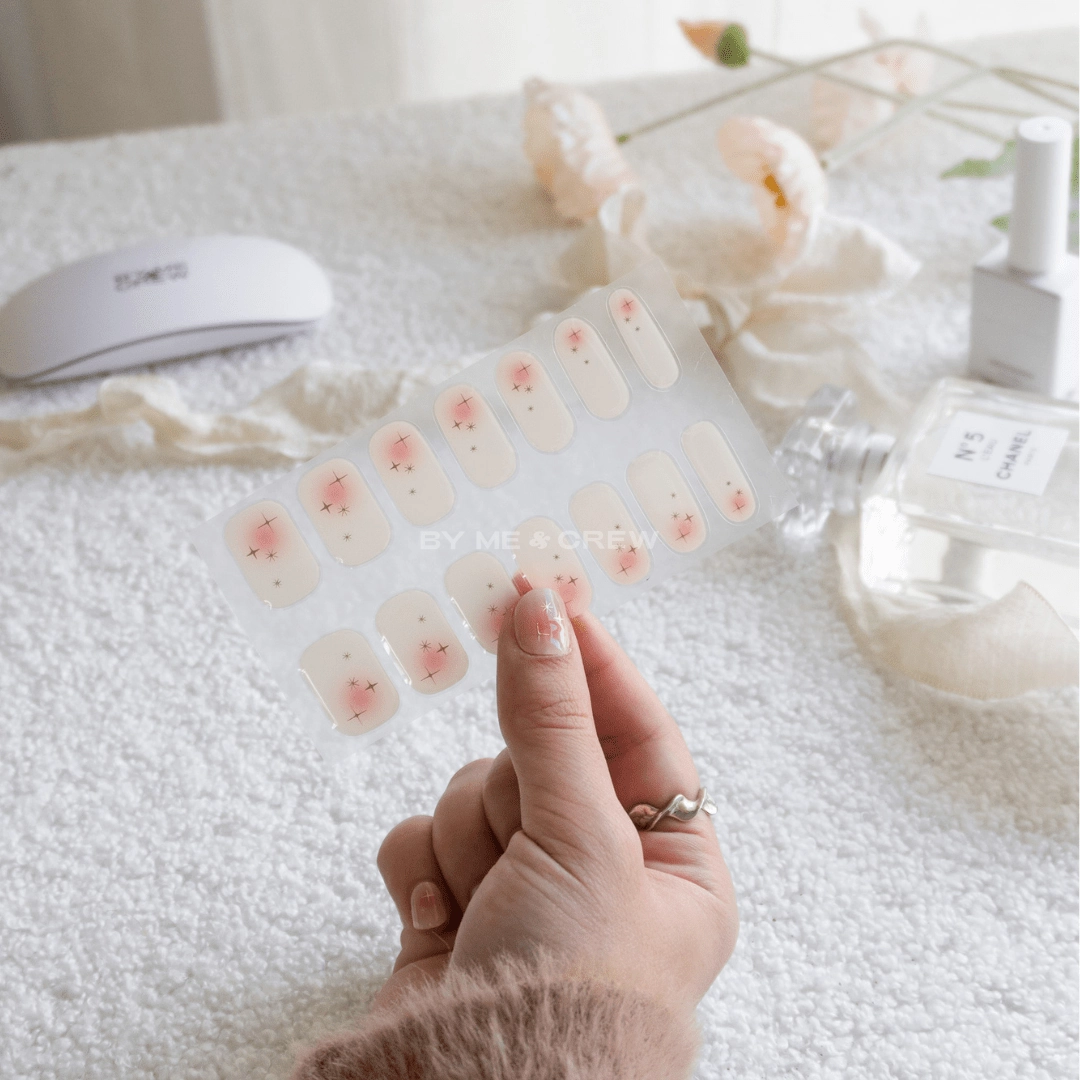 Guava Aura DIY Semi Cured Gel Nail Stickers (32pcs)