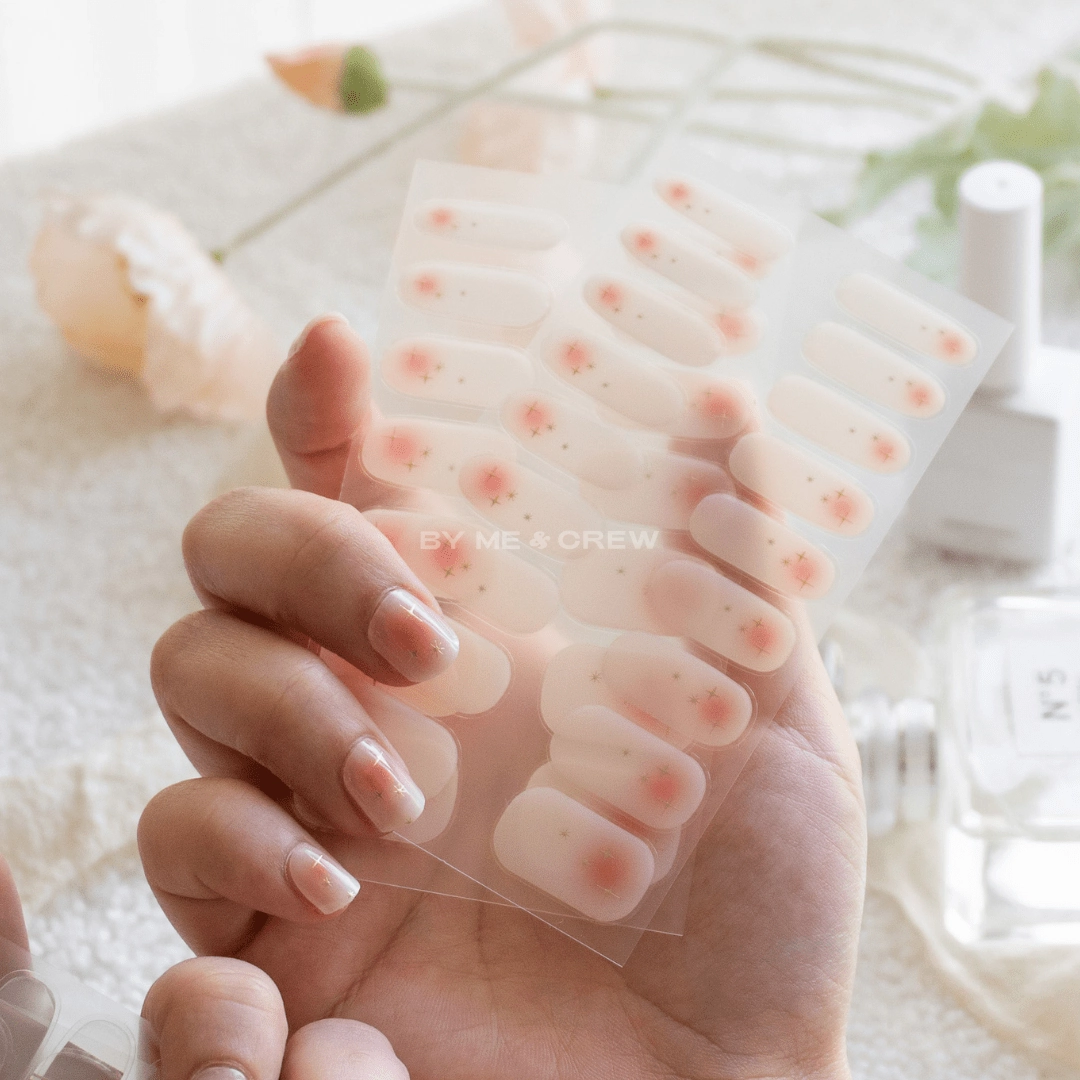 Guava Aura DIY Semi Cured Gel Nail Stickers (32pcs)