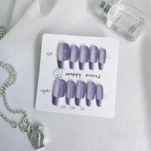 Handmade Nails, 10pcs Handmade Press on Nails,3D Design Hand-painted Nail Art,Reusable Gel Luxury Glue on Fake Nails Kit (FS-9002-M)