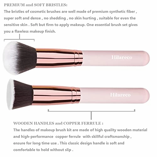 Hilareco PHOERA Foundation Makeup Kit, 3 Pcs Cream Contour Stick Set, Full Coverage Foundation, Blush, Bronzer, Highlighter, Matte Finish