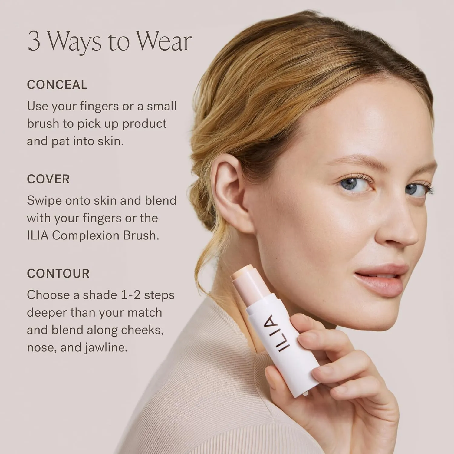 ILIA - Skin Rewind Complexion Stick - Foundation   Concealer   Skincare | Non-Toxic, Vegan, Cruelty-Free, Clean Makeup (2C - Balsa, 0.35 oz | 10 g)