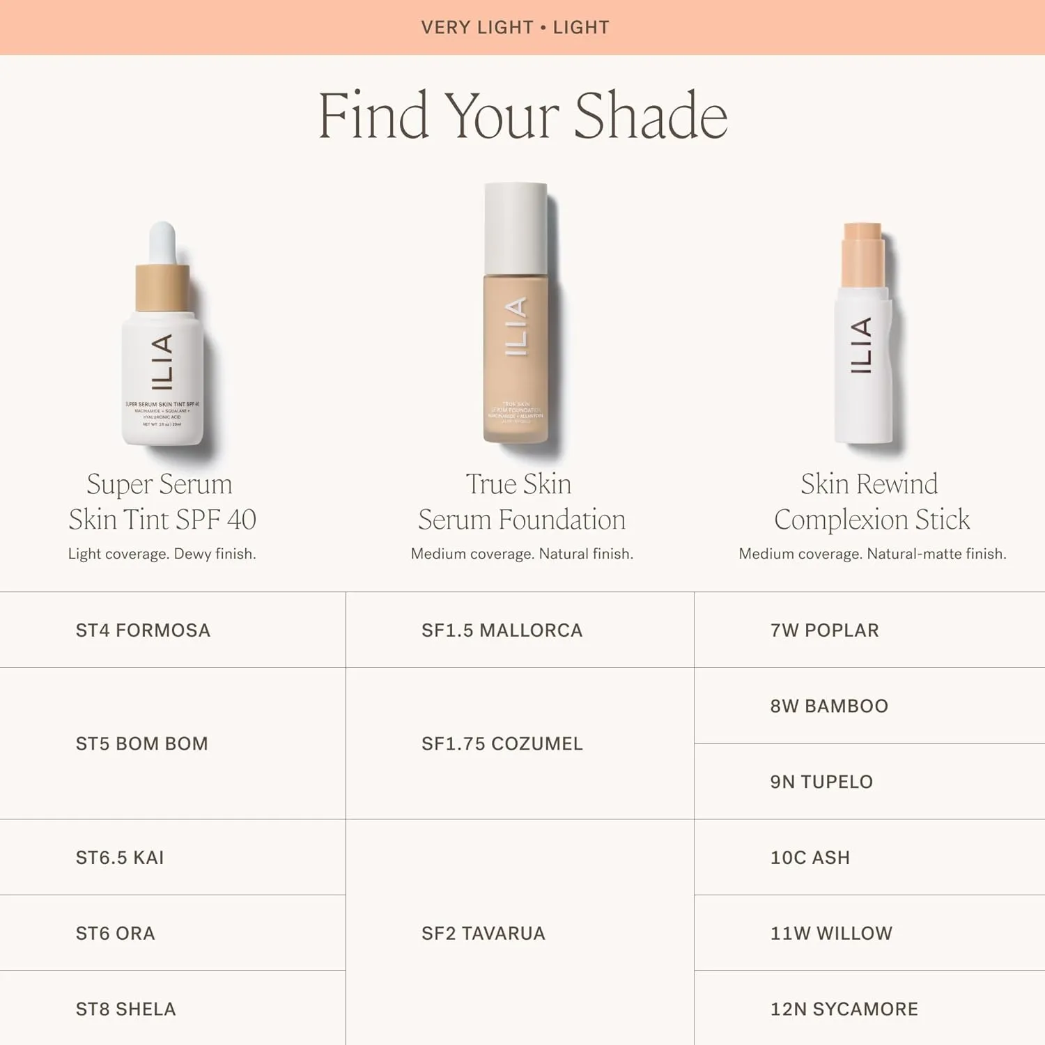 ILIA - Skin Rewind Complexion Stick - Foundation   Concealer   Skincare | Non-Toxic, Vegan, Cruelty-Free, Clean Makeup (7W - Poplar, 0.35 oz | 10 g)