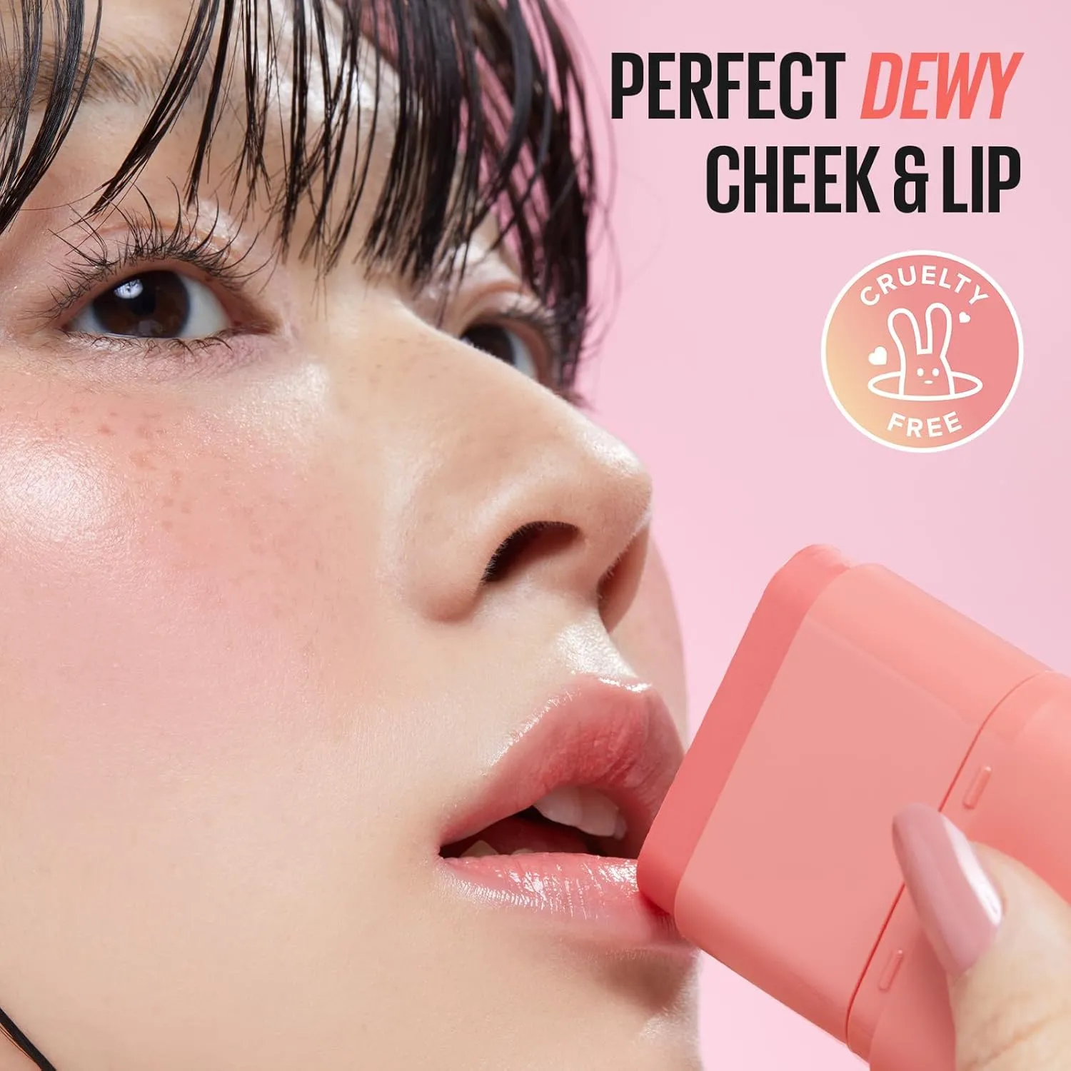 KAJA Cheek & Lip - Dewy Bar 06 Grapefruit Gelato | Creamy Blusher and Balm Multi-Stick, 45% Moisturizing Oil, Apple Extract, Vitamin-Hyaluronic Acid Infused, High Shine, Non-Sticky, Easy Blending, 10g