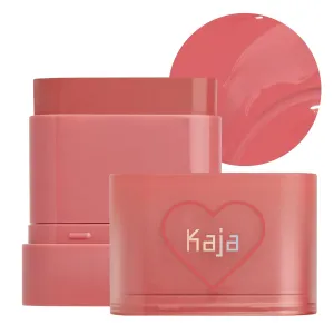 KAJA Cheek & Lip - Dewy Bar 06 Grapefruit Gelato | Creamy Blusher and Balm Multi-Stick, 45% Moisturizing Oil, Apple Extract, Vitamin-Hyaluronic Acid Infused, High Shine, Non-Sticky, Easy Blending, 10g