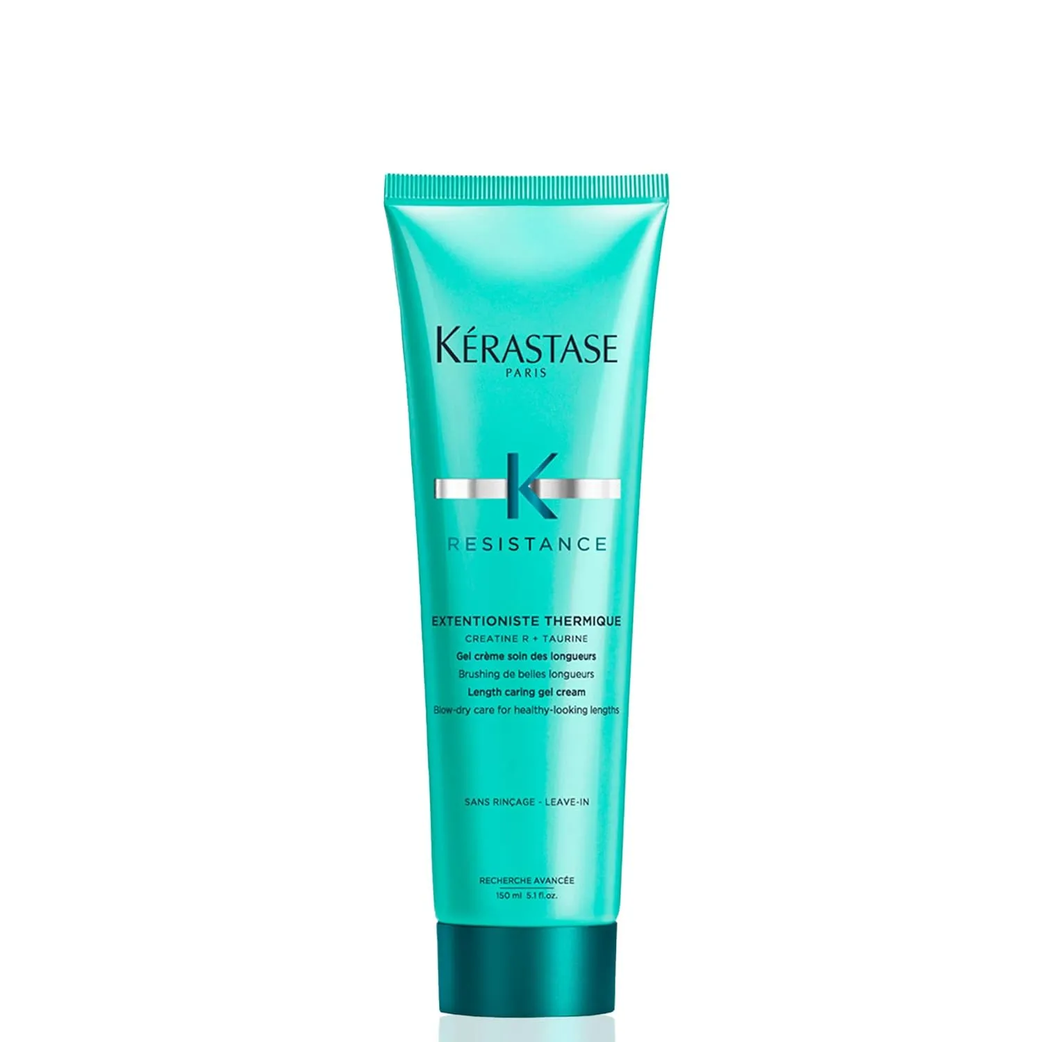 KÉRASTASE Resistance Extentioniste Thermique Blow Dry Primer, Blow Dry Gel for Healthy Hair Lengths, Seals Split Ends, Heat Protectant formulated with Ceramides, 5.1 Fl Oz
