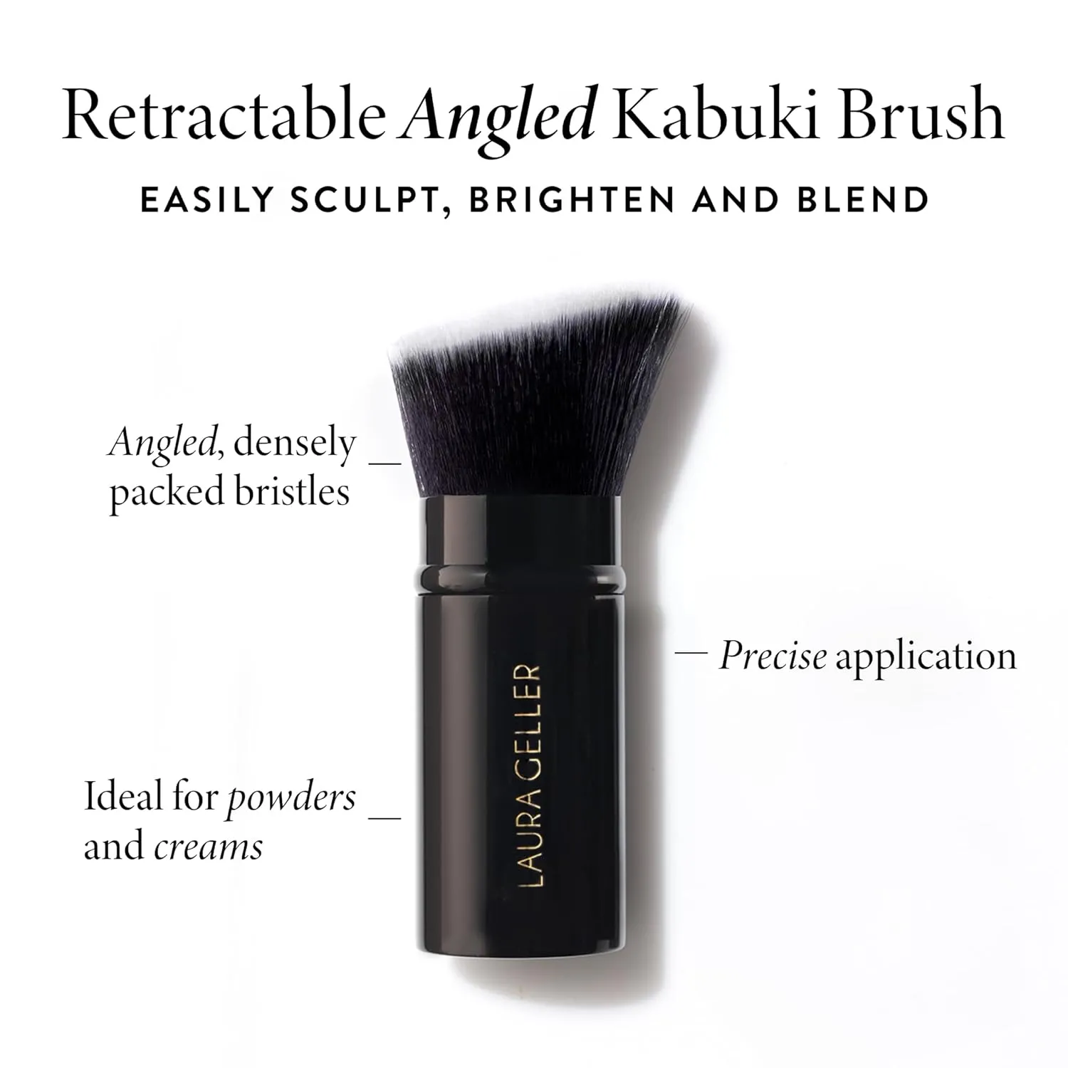 LAURA GELLER NEW YORK Baked Balance-n-Brighten Foundation with Kabuki Brush Makeup Set, Toffee