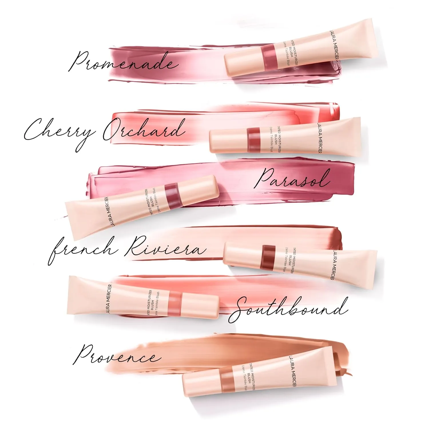 Laura Mercier Tinted Moisturizer Blush: Long Lasting Cream Blush, Lightweight, Buildable Coverage, 12 HR Hydrating Wear, Crème and Shimmer Finishes, Cheek Tint