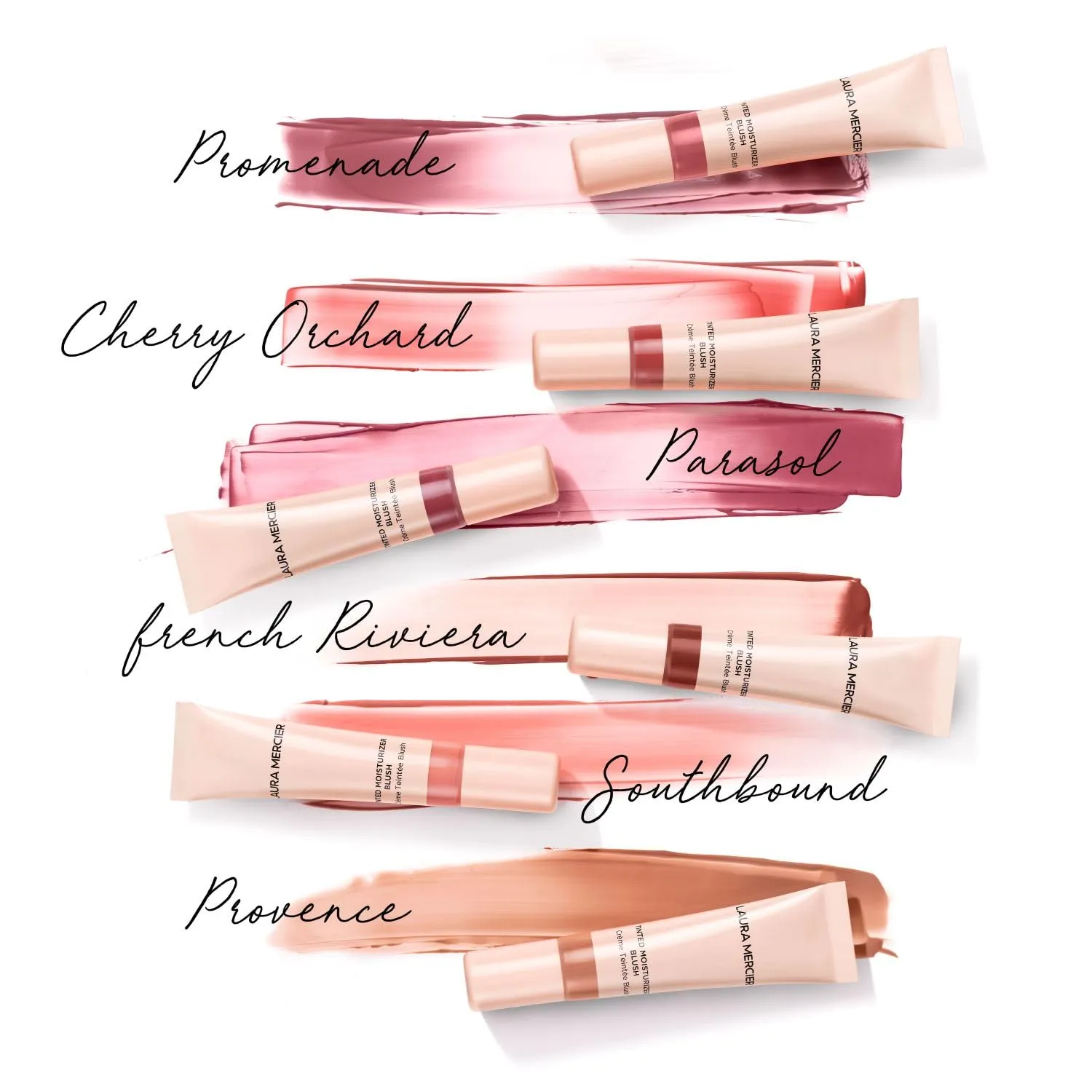 Laura Mercier Tinted Moisturizer Blush: Long Lasting Cream Blush, Lightweight, Buildable Coverage, 12 HR Hydrating Wear, Crème and Shimmer Finishes, Cheek Tint