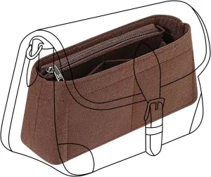Lckaey Purse Organizer for new Diane stick liner bag storage and sorting bag Felt Insert Y082-coffee